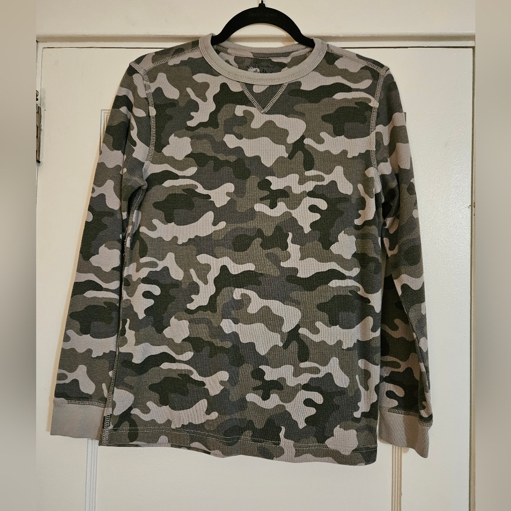 Red Camel Long Sleeve Camouflage Thermal Shirt Size Large